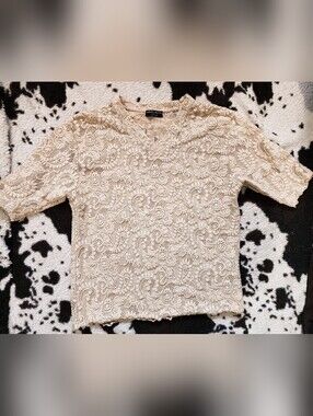 WOMEN'S 80'S/90'S BLOUSE - BEIGE